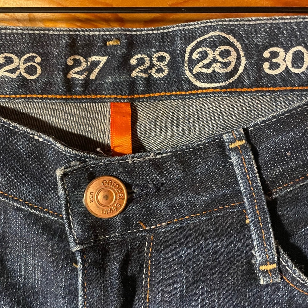 Earnest Sewn Dark Blue Men's Skinny Jeans